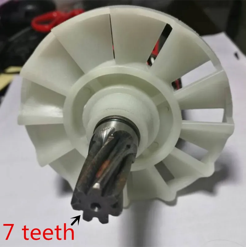 AC 220-240V 7 teeth Armature Motor Replacement for HITACHI PH65A 65A 85A 75A 90A 95A Hammer Drill Rotor Engine Parts enlarge