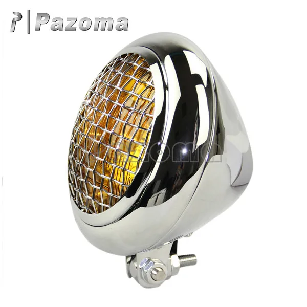Хромированная сетчатая лампа для мотоциклов 5 75 дюйма передняя фара Bonneville Scrambler