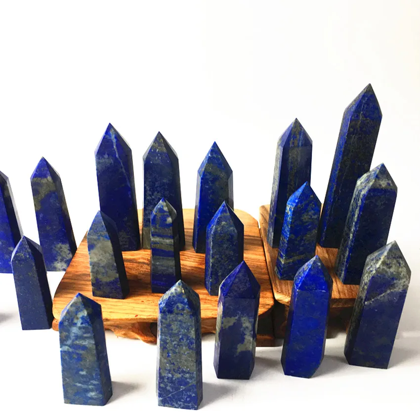 1000 г натуральный голубой ляпис lazuli Crystal Point Wand Tower single end Obelisk исцеляющий кристалл