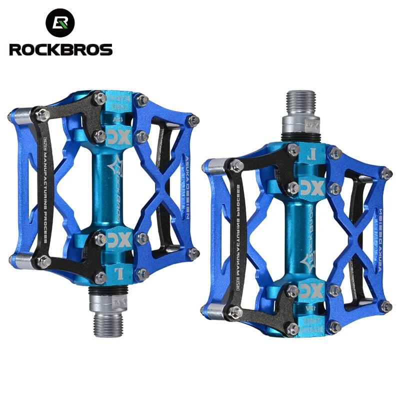 Велосипедные педали ROCKBROS из магния высокое качество многоцветные сверхлегкие