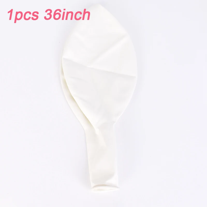 1pcs 36inch Гигантский белый круглый воздушные шары 18/36 дюймов Свадебные Макарон следа арка для фотосъемки с изображением украшения - Цвет: 1pcs 36inch