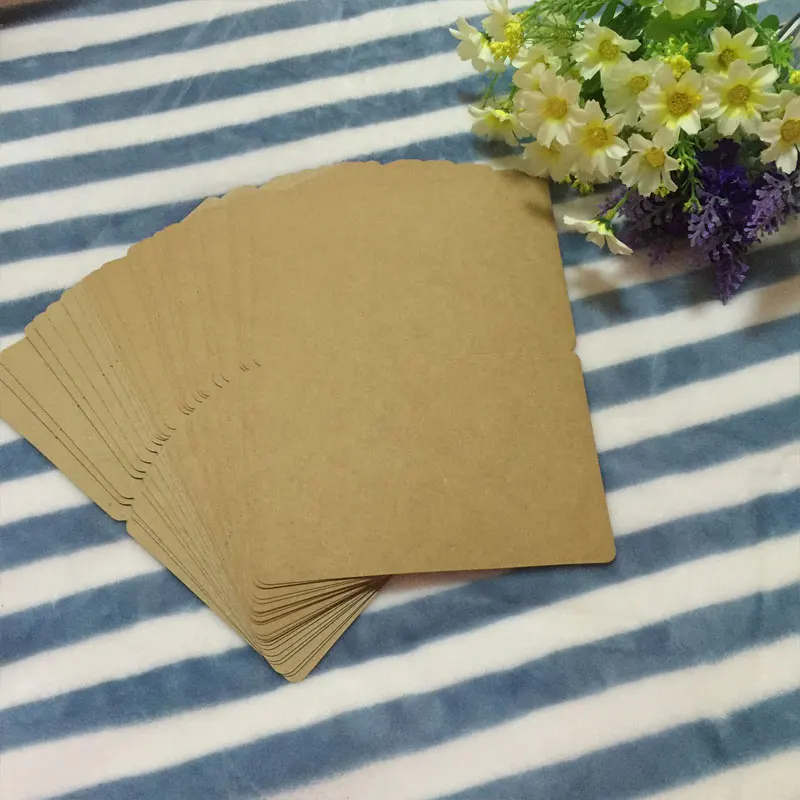100 шт Складные DIY поздравительные открытки черный белый крафт карты|greeting cards|cards