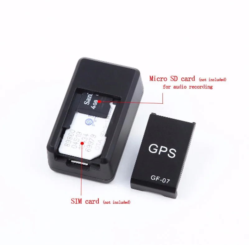 GF07 Мини GSM GPRS GPS Tracker тип ФУНТОВ Глобальное Реальное время Магнит Слежения для