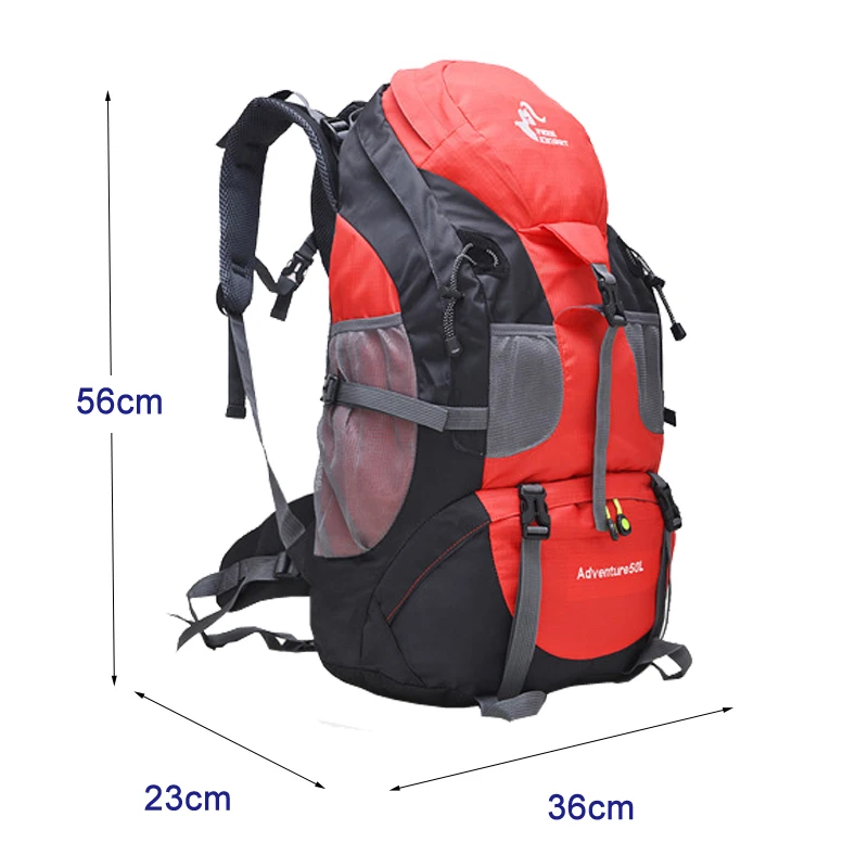 Бесплатный Рыцарь Рюкзак 50L Кемпинг Пеший Туризм сумка Водонепроницаемый