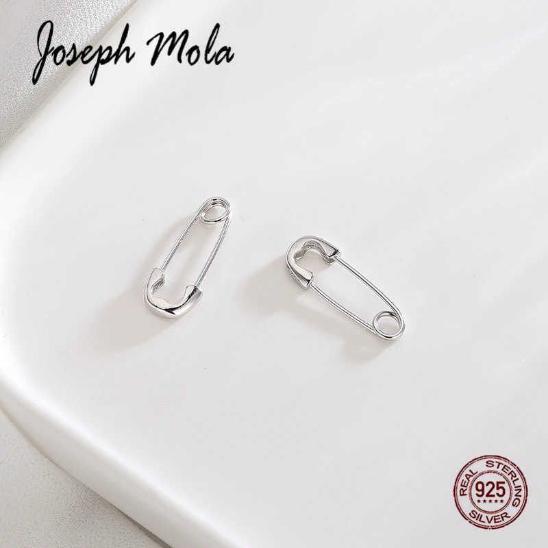 Joseph Mola 100% 925 пробы серебряные серьги Модные бумажные клипсы безопасная булавка