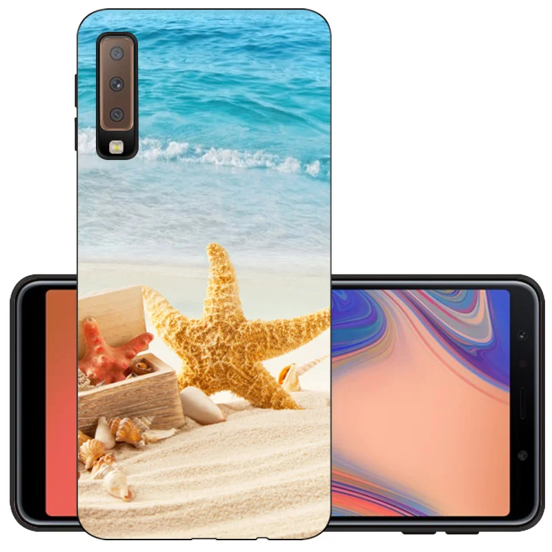 HXT CROWNPRO A7 TPU чехол для samsung Galaxy A 7 A750 мягкий чехол для телефона SM-A750F задняя крышка Черный A7 6," матовый чехол - Цвет: HXT