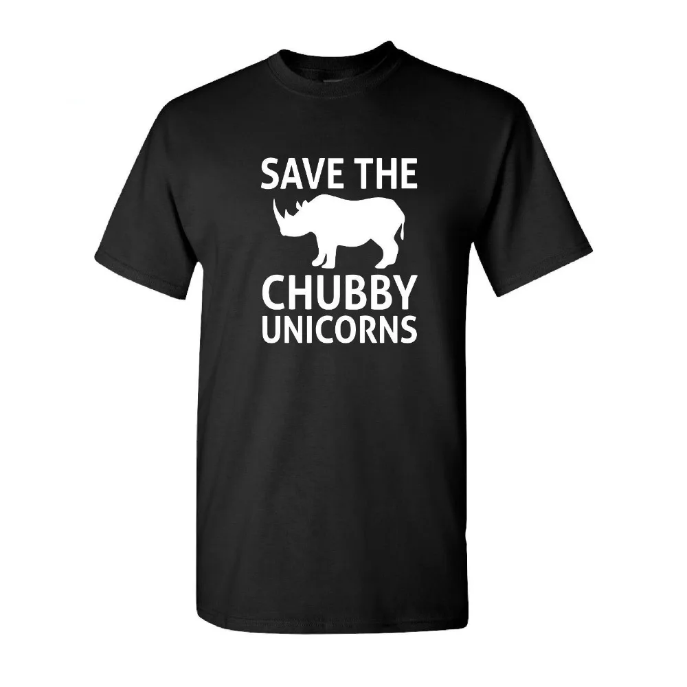 

Mens T Shirts Fashion 2019 Rude Top Tee Round Neck Save The Chubby Unicorns Urban Kpop Tee Shirts
