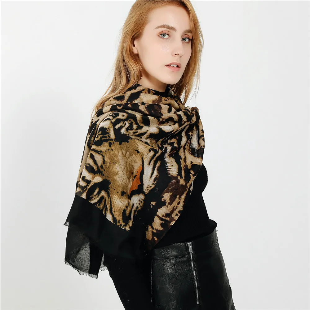 Cachecol Leopard Women Scarf Female Scarves For Cotton Linen Ladies Shawl Tassel Foulard Femme Schal MT029 | Аксессуары для одежды