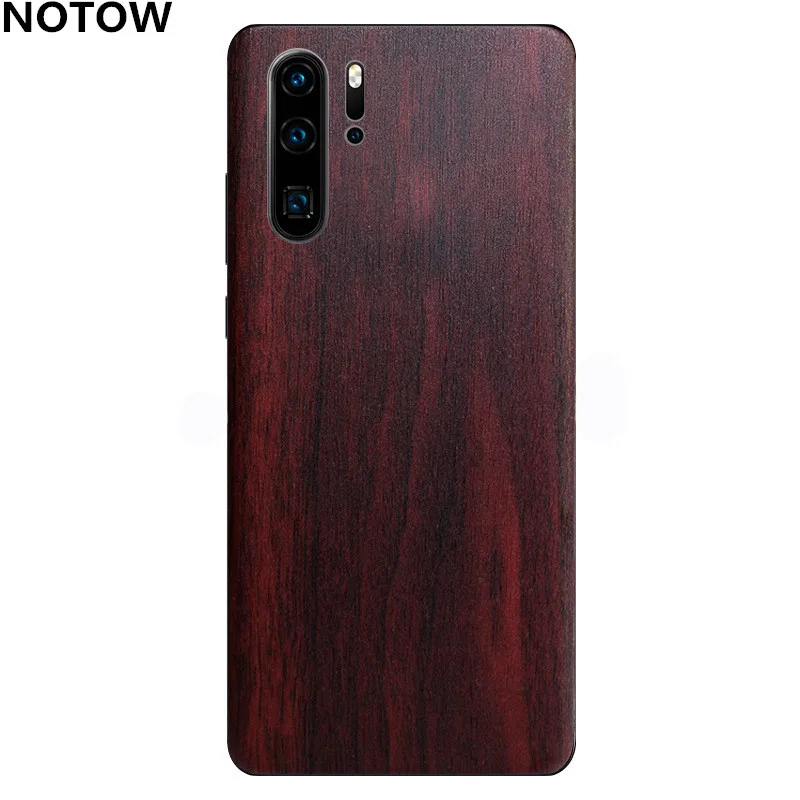 NOTOW Luxury Wood Skin Phone Sticker protective film Back Body Decal Wrap Sticker for Huawei p30/p30lite/p30pro/p20/p20pro
