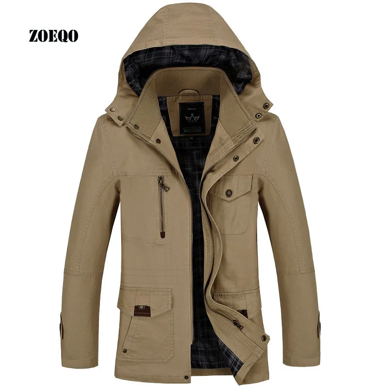 

ZOEQO men jacket new Autumn fashion men jackets cotton casual spring men's Outwear clothing hot selling mens jackets and coats