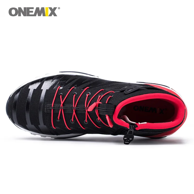Мужские кроссовки для бега ONEMIX Красные тенниса с подушкой Прогулочные новинка