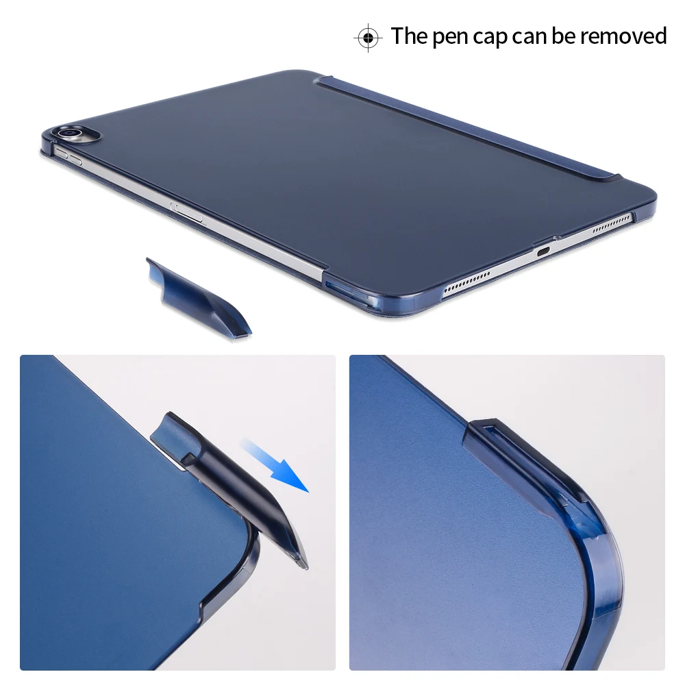 Чехол для iPad Pro 11 2018 Kemile Auto Sleep Wake up Stand W pencil holder мягкий ТПУ защитный чехол A1890 |