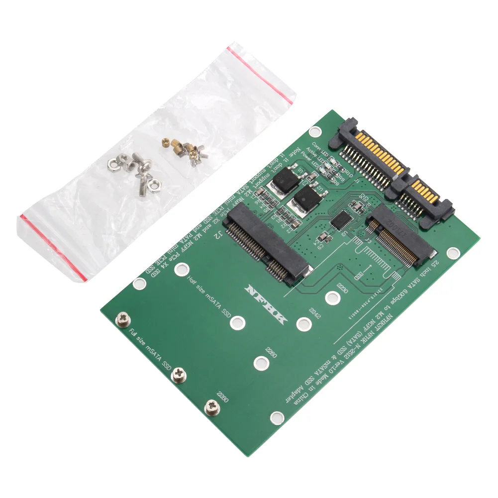 M.2 NGFF SSD на SATA III SATA3 конвертер Msata/NGFF Sata адаптер Поддержка mSATA + HSJ 19| |