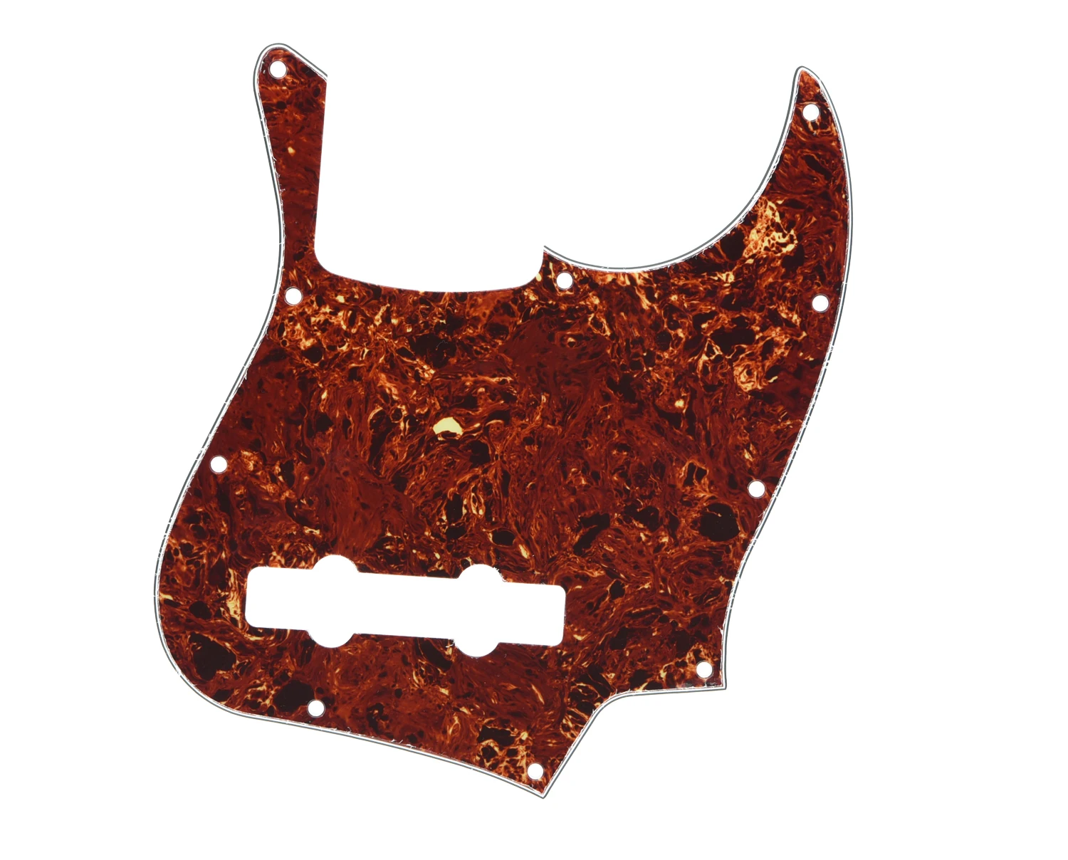 KAISH Спецификация США 5 струн Стандартный Jazz J Bass Pickguard Scrach Plate винтажная черепаха|j