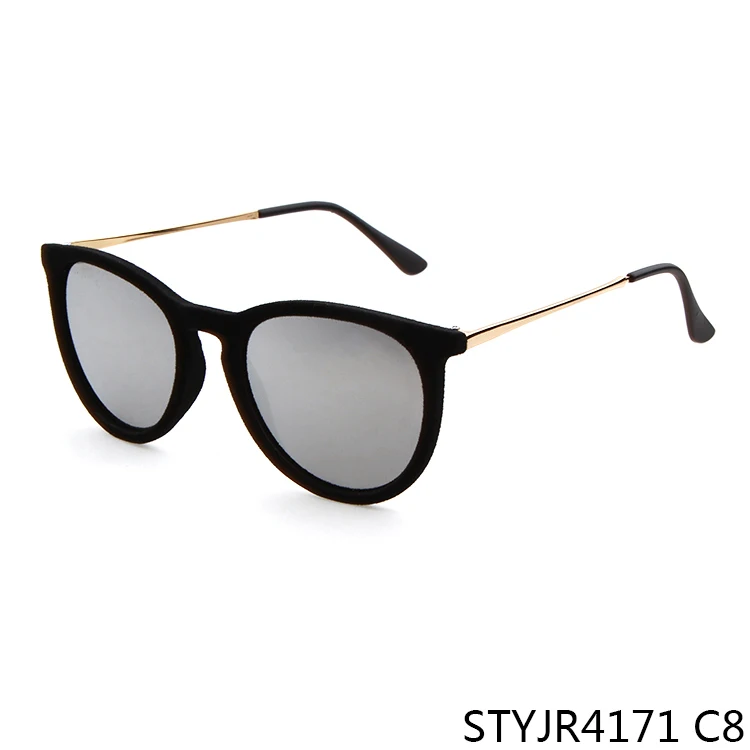 C8 Cateye, женские брендовые дизайнерские бархатные солнцезащитные очки, Классические солнцезащитные очки, сплав, ноги, UV400, высокое качество, Ретро стиль, кошачий глаз, очки - Цвет линз: C8