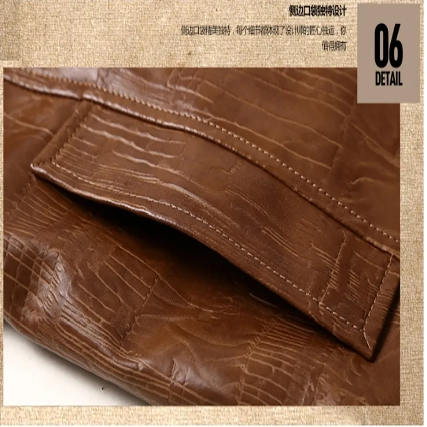 Мужская кожаная куртка из ПУ кожи с отложным воротником размеры до 4xL | одежда