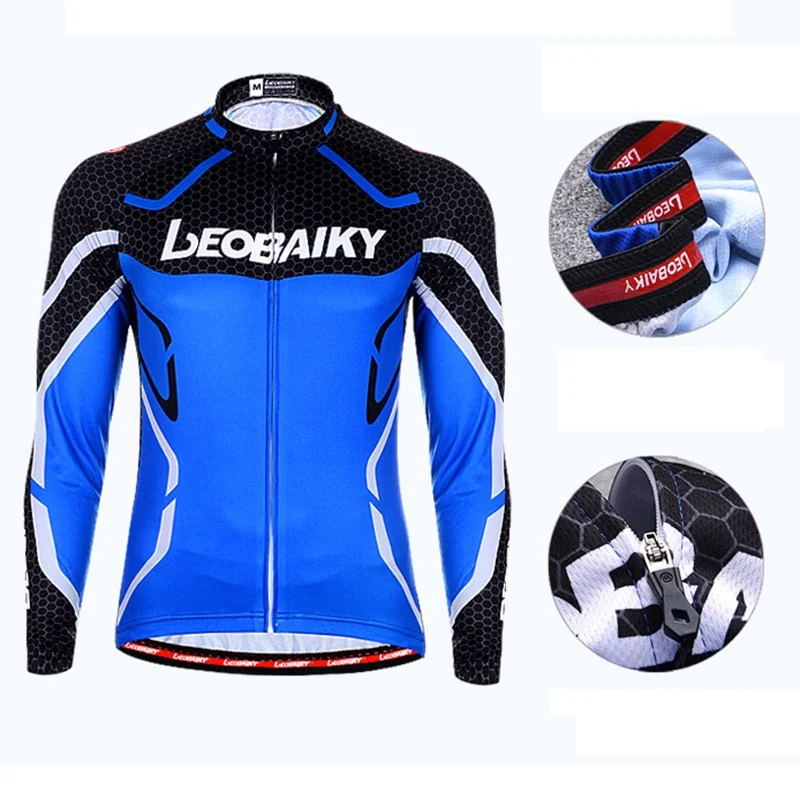 1 Pc Men Cycling Jackets Solid Zipper Long Sleeve Jersey Mutifunction Outdoors Sports Equipment | Спорт и развлечения
