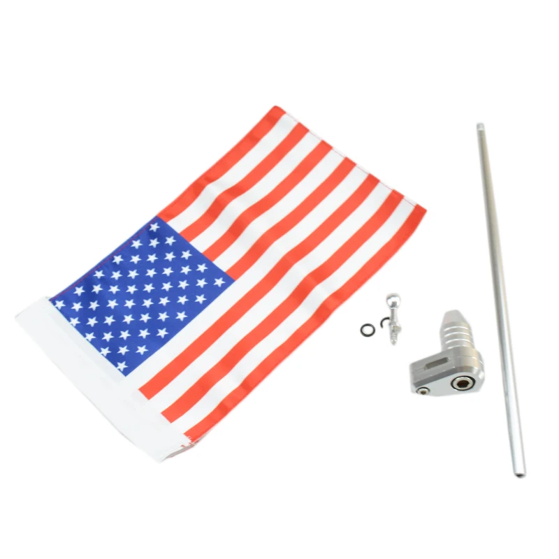 

Chrome Motorcycle Rear Side Mount Pole For Harley Bikes Bobber Choppers Custom