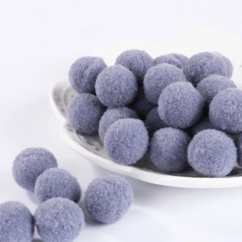 24 Dark Gray 100 шт помпоны 25 мм помпоны шарики для DIY вечерние украшения дома сада свадьбы швейная одежда детские игрушки аксессуары - Цвет: 24 Dark Gray