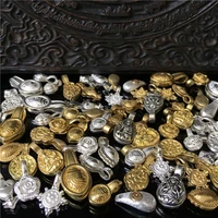 10pcs tibetan mala counter clips eight auspicous buddha lucky flower clips many desings metal accessories bro802