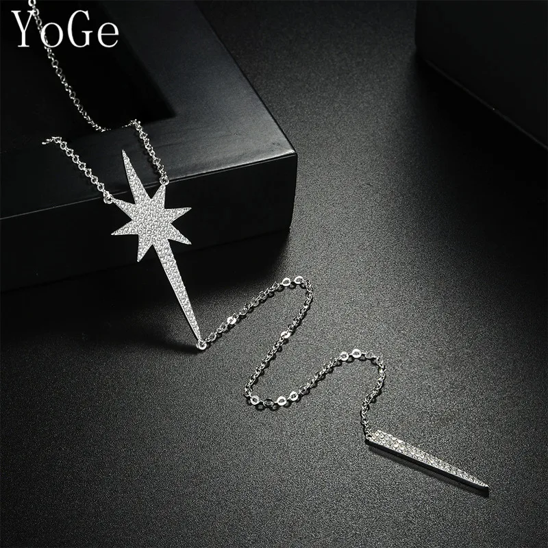 YoGe ювелирные изделия для свадьбы и вечеринки P0926 Роскошная AAA CZ шестиграмма с