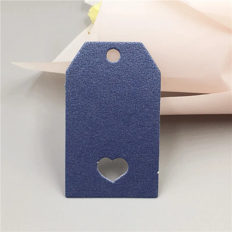 drak blue 100 шт 5x3 см зубчатые красочные бумажные карты висят картонные бирки Свадебная вечеринка ярлык для одежды DIY открытка сообщения - Цвет: drak blue