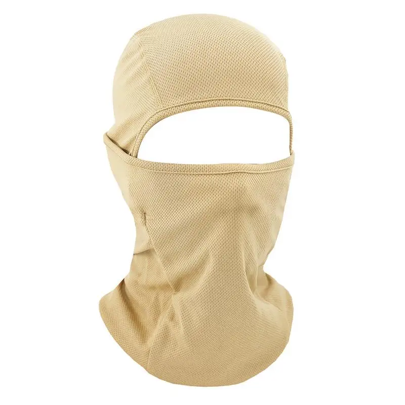 Dark Khaki Маска для защиты лица Спорт на открытом воздухе шеи Маска Зимний теплый для катания на лыжах Сноубординг ветрозащитные шапки полиция Велоспорт Балаклава мотоциклетный шлем - Цвет: Dark Khaki