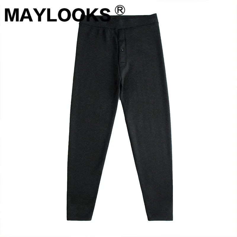 Maylooks/зимние Утепленные бархатные Молодежные теплые штаны мужские брюки