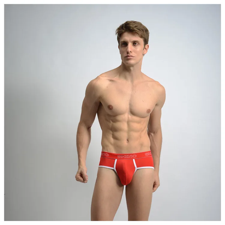 Ventilation Comfortable Triangle Man Underpants Black Snow Red sexy underwear men |
