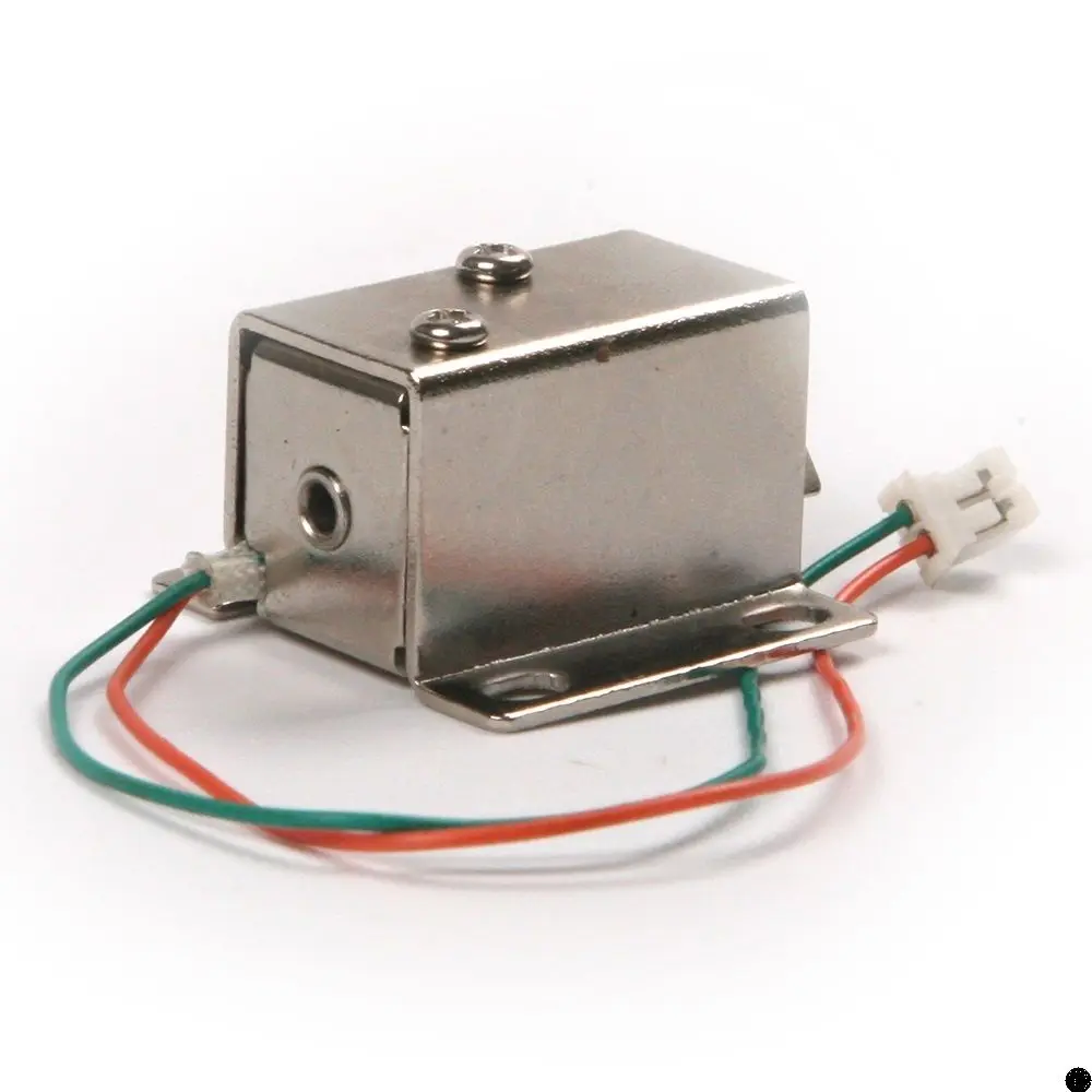 DC 12V дверной ящик язычок вниз Электрический замок сборка соленоида тонкий дизайн