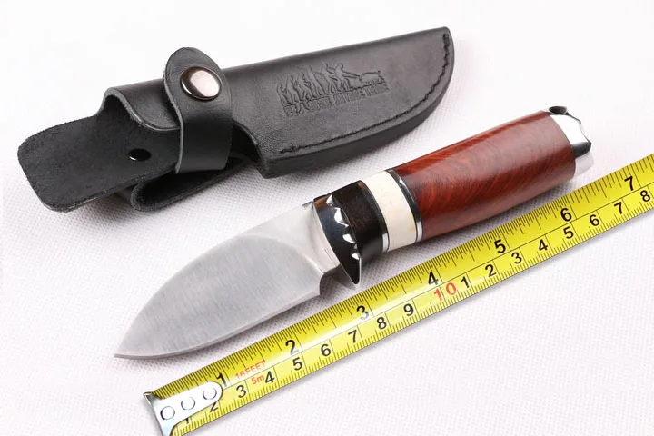 Лучшее качество маленький охотничий нож с фиксированным клинком 7CR15MOV Лезвие