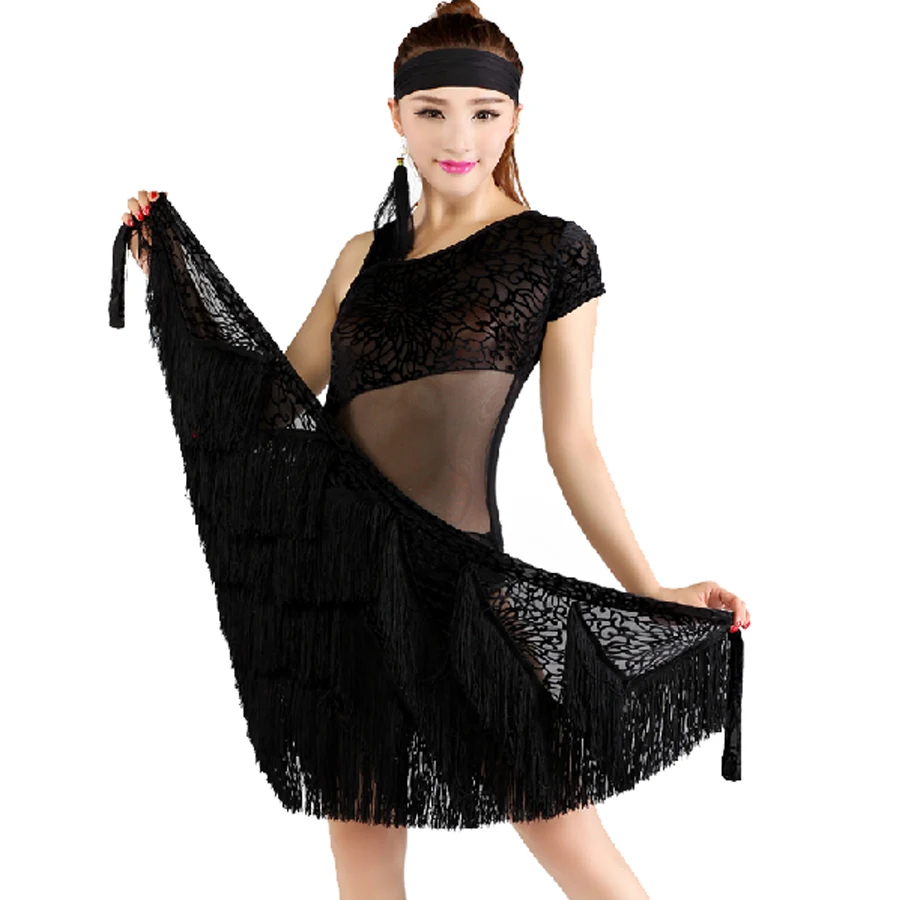 2018 Новый Латинская юбка для танцев Шифрование кисточкой ча/Румба/Samba треугольные