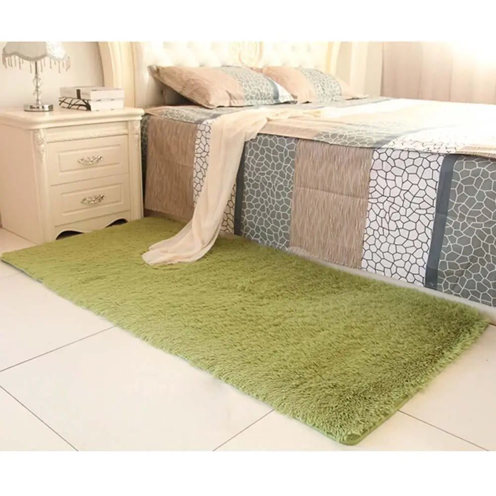 Пушистый коврик анти лыжный лохматый ковер для столовой пола G Зеленые лохматые