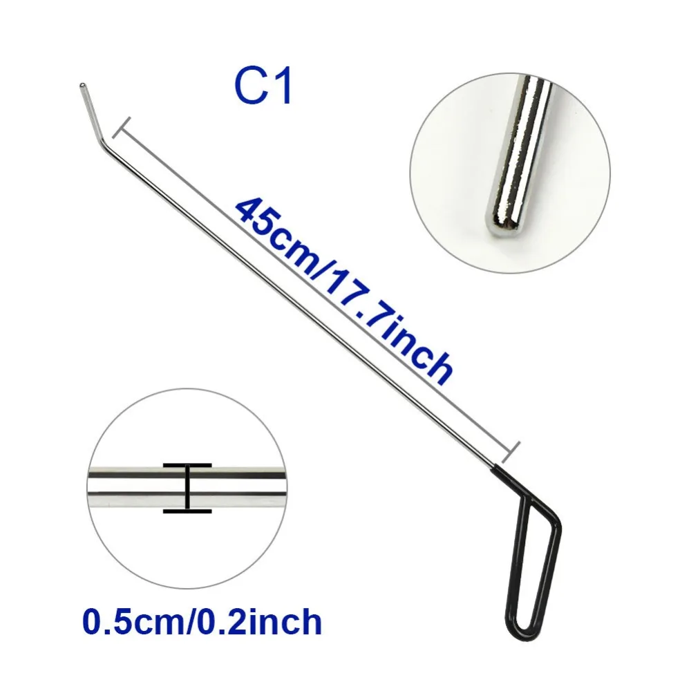Крючки PDR нажимные стержни инструменты для удаления вмятин без покраски ремонта