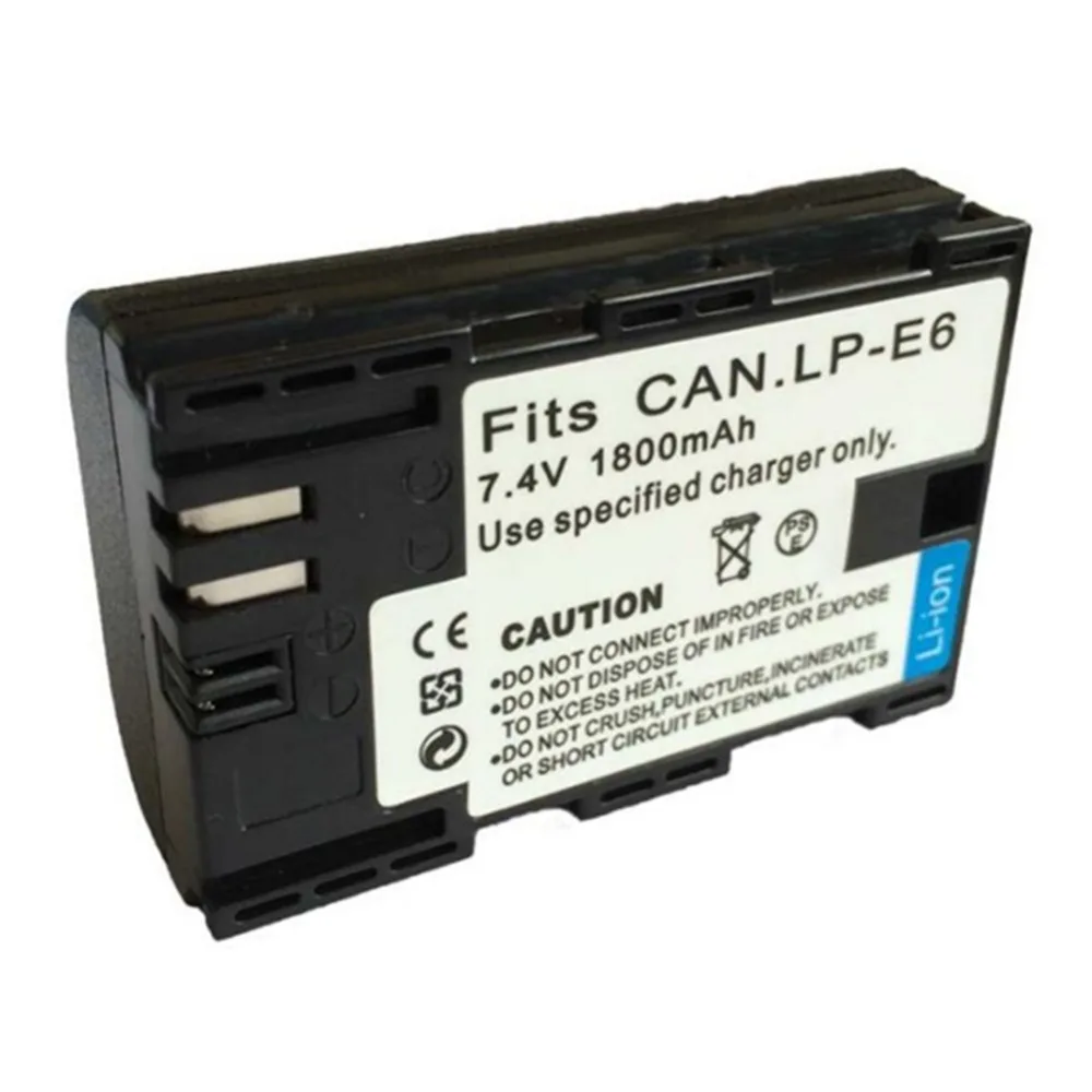 3 шт. 2200 мА/ч LP-E6 LPE6 LP E6 Батарея с LCD Dual charger для цифровой однообъективной зеркальной