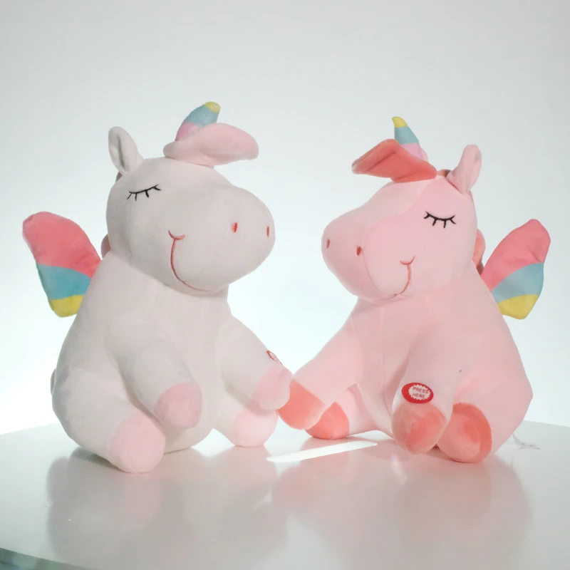 

25-40cm LED Unicorn Plush Toys Plush Light Up Toys Stuffed Animals Cute Pony Horse Toy Soft Doll Kids Toys Xmas Birthday Gifts