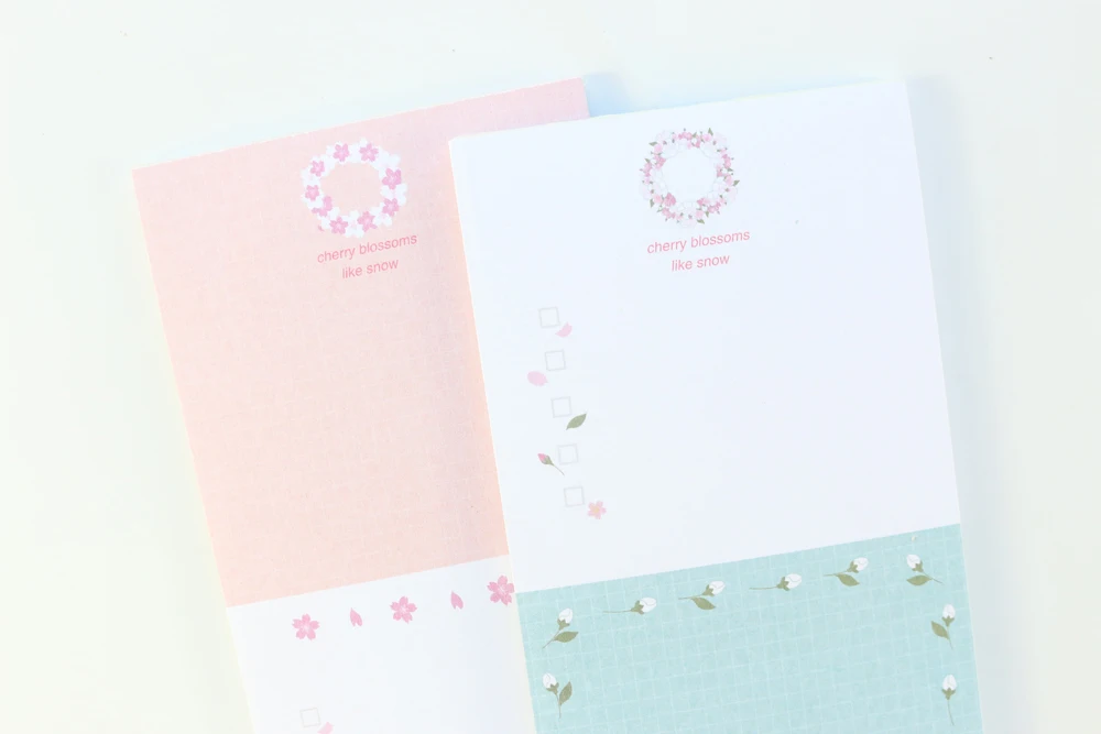 Domikee Милый Мультфильм Cherry blossom тема Офис Школа memo pad набор канцелярские принадлежности, конфеты студентов блокнот, 30 шт