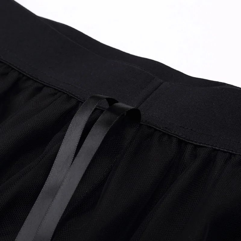 Женская винтажная юбка из тюля с высокой талией и оборками|mesh tulle skirt|tulle skirtlong maxi