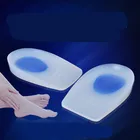 Массажные силиконовые стельки для пятки, гелевая опора для пятки, женская обувь, защита для ног, модные вставки для облегчения боли, T111OLB