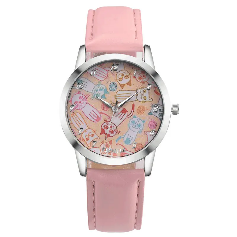 Часы наручные женские кварцевые с кожаным ремешком 100 шт./лот | Наручные часы