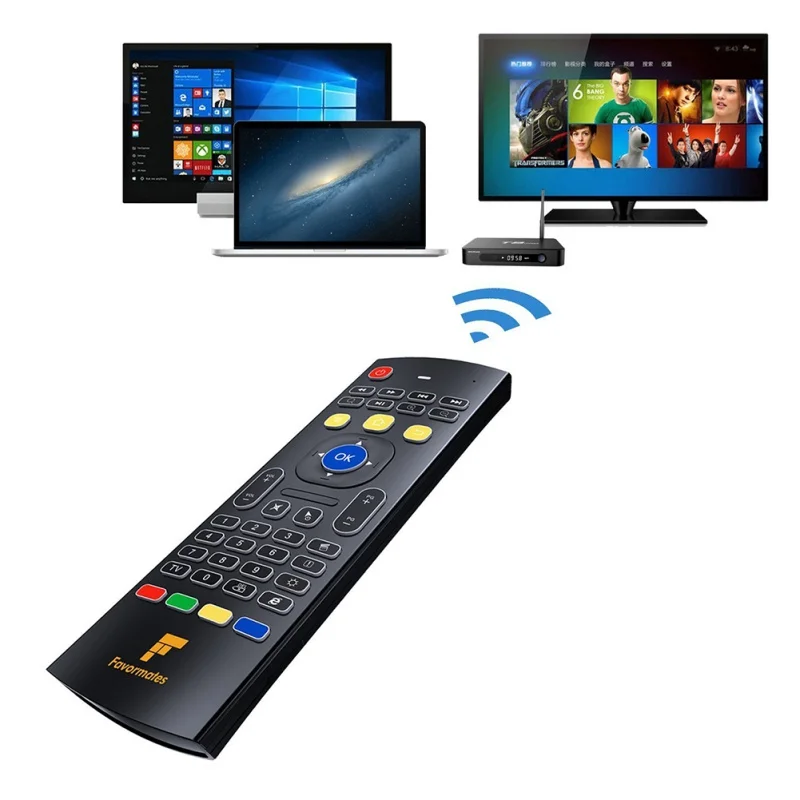Новая беспроводная мини-клавиатура Fly Air Mouse с IE и дистанционным управлением T3 для