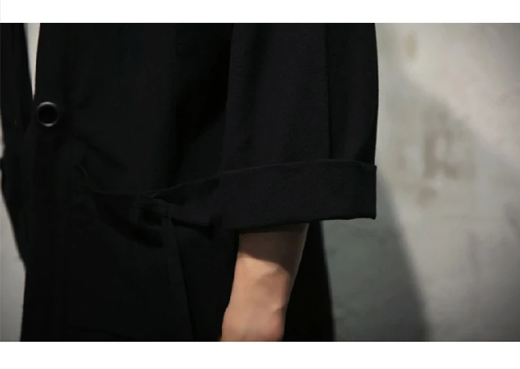 

Japan Style Kimono Jacket Men 100 %Cotton Linen Loose Mens Jackets Plus Size 3/4 Sleeve Open Stitch Casual Coat Male Windbreaker