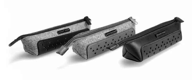 Корейская сумка для ручек для мужчин и женщин, креативный чехол для карандашей, держатель для ручек, индивидуальная кожаная сумка, офисные принадлежности