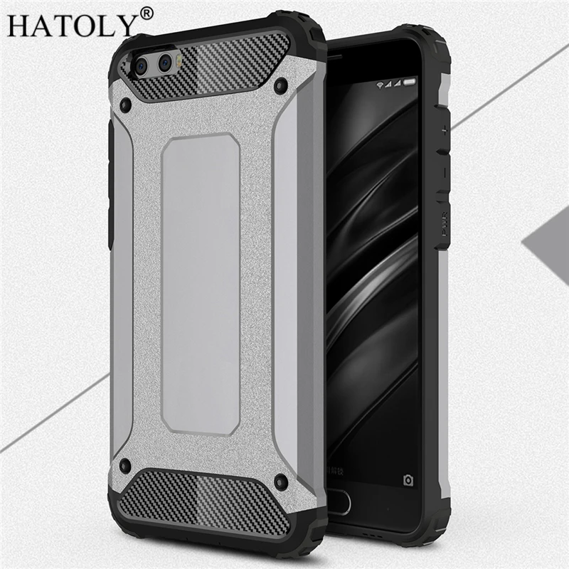 HATOLY для Coque xiaomi mi 6 Plus с прочной броней и Твердый Прочный резиновый силиконовый
