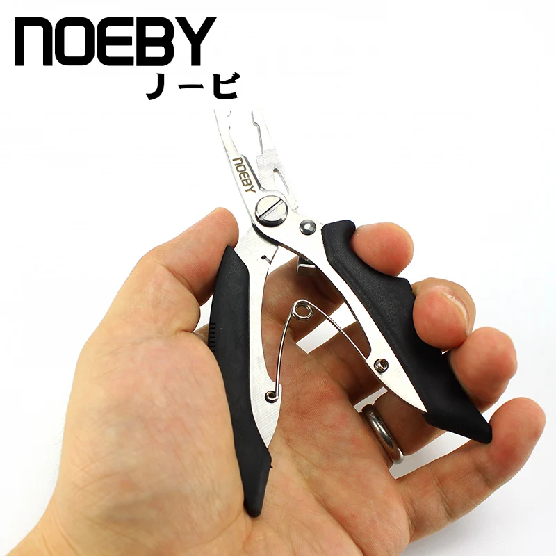 NOEBY Multifunctional Stainless Steel Lure Pliers Scissors Fishing Line Cutter Hook Remover Fish Gripper tackle | Спорт и
