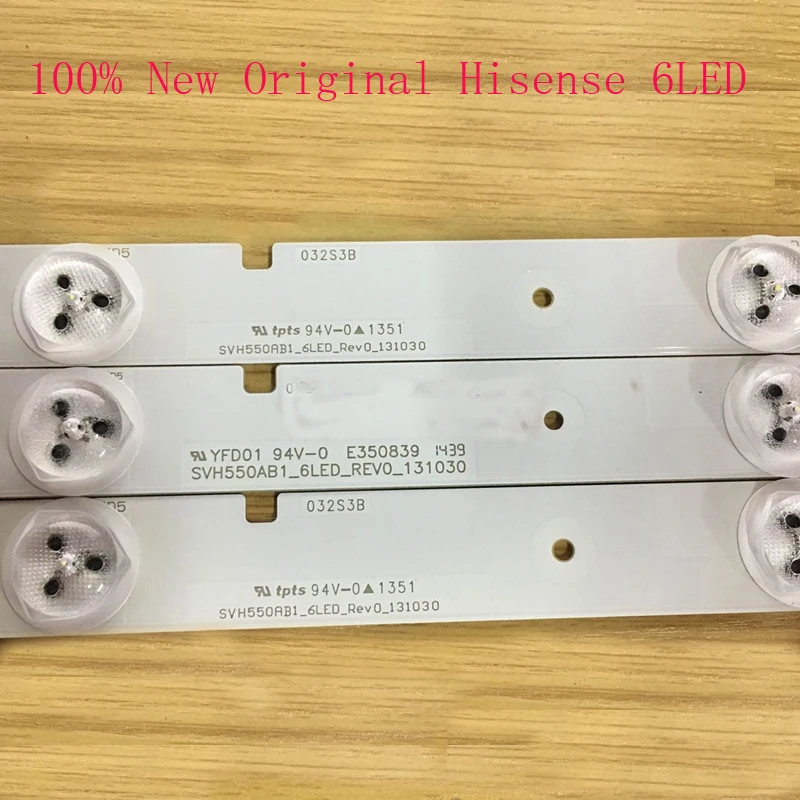 100% Новый оригинальный Hisense 55 дюймов 6LED ТВ подсветка полосы 609 мм SVH550AB1 REV0