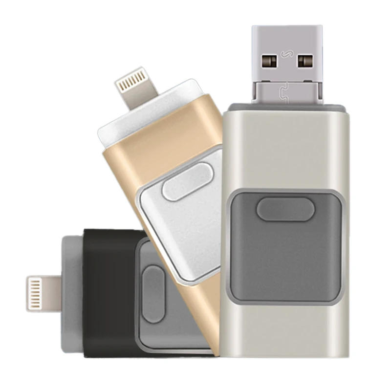 Флэш-накопитель USB OTG 16 ГБ 32 64 флешки для iPhone 6 плюс 5 5S Ipad ручка привода HD Memory Stick