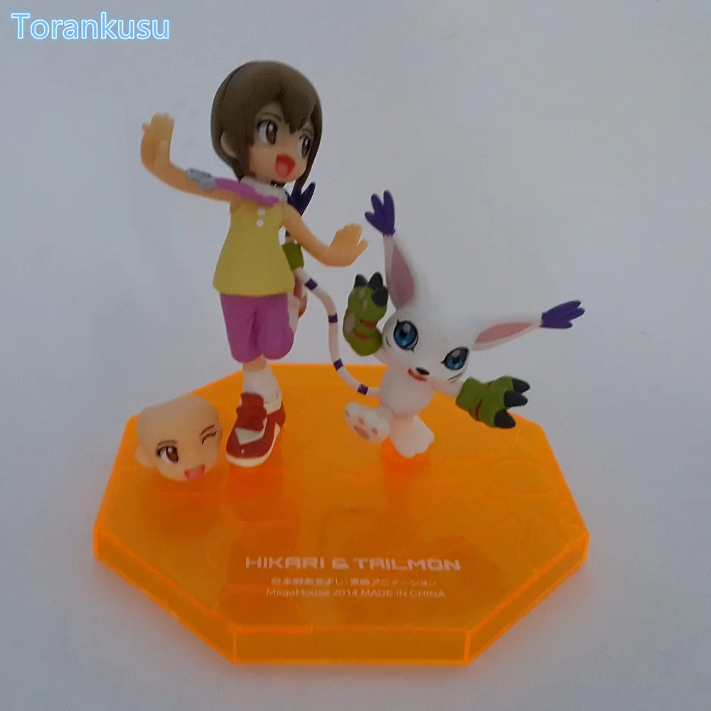 Digimon фигурки Tailmon Ягами Хикари ПВХ Фигурки 110 мм Цифровой модель монстра игрушки