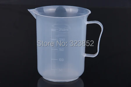 250 мл пластиковый мерный стаканчик 71x91x67 мм PP кувшин Счетный Cup Pack5|beaker science|pitcher