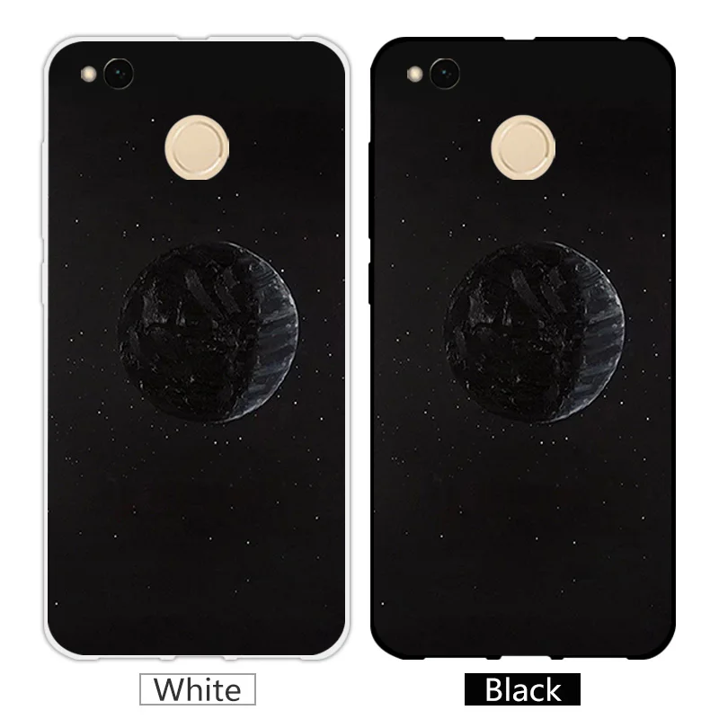 for Xiaomi Redmi 4X 4 X Case Soft Silicone For Redmi4X xiomi 4x Black Cover 5.0 inch Phone Moon Capa |